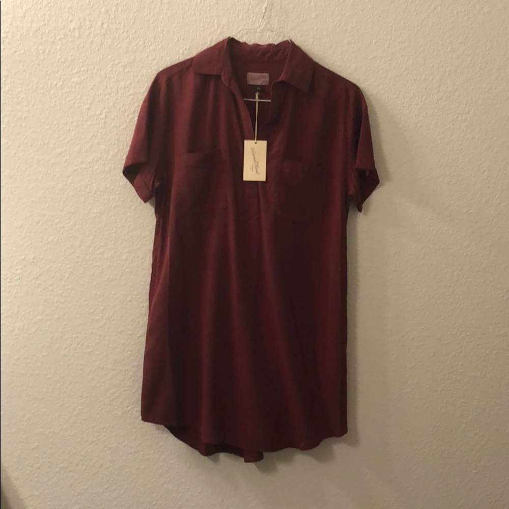 Collared t-shirt dress